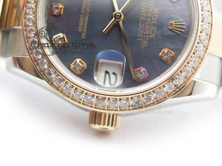 SS Bracelet RG Dial On BP-Maker DateJust V2 Diamond RG A2824 Edition MOP 31mm Best Markers SS 1128